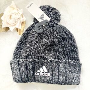 New with tags ADIDAS MENS RECON 3 BALLIE FLEECED LINED HAT. BLACK & GREY MARBLED